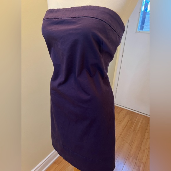 Deep Purple Strapless Dress - Picture 5 of 10